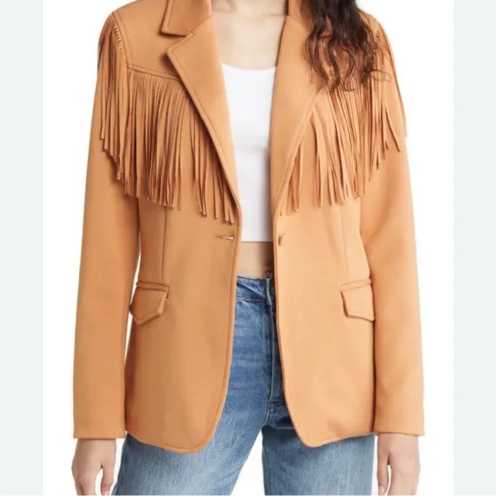 Blank NYC ~ Western Fringe Blazer